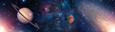 Samolepicí bordura Vesmír, planety WB8218 (14 cm x 5 m) / WB 8218 dekorativní samolepicí bordury AG Design