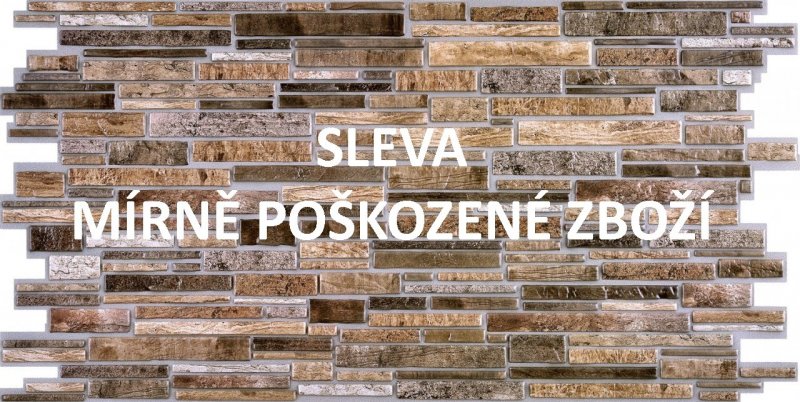 Sleva - 3D obkladový panel na zeď D0002 cihly tmavé / 3D stěnové obkladové panely PVC (980 x 489 mm)