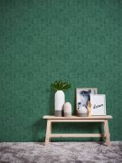 Tapeta štuková omítka - UNI, zelená jednobarevná tapeta - AS Création vliesová tapeta, katalog: New Studio 2.0 (Neue Bude 2.0 Edition 2)