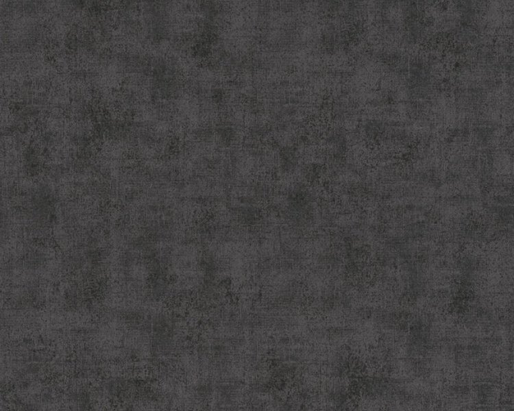 Vliesová tapeta černá, UNI jednobarevná, štuk, omítka 374171 / Tapety na zeď 37417-1 New Studio 2.0 (0,53 x 10,05 m) A.S.Création