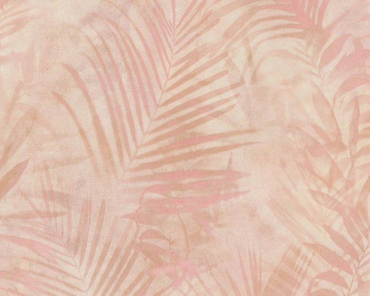 Vliesová tapeta béžová, krémová, růžová, džungle, listy 374114 / Tapety na zeď 37411-4 New Studio 2.0 (0,53 x 10,05 m) A.S.Création