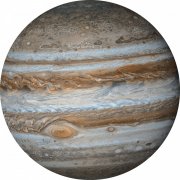 kruhová samolepicí vliesová fototapeta D1-017 - Jupiter z kolekce Komar Dots