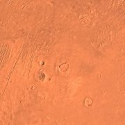 kruhová samolepicí vliesová fototapeta D1-018 - Mars z kolekce Komar Dots - působivé detaily