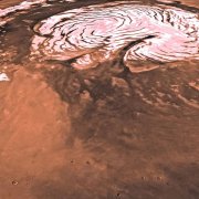 kruhová samolepicí vliesová fototapeta D1-018 - Mars z kolekce Komar Dots - působivé detaily