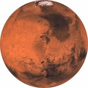 kruhová samolepicí vliesová fototapeta D1-018 - Mars z kolekce Komar Dots