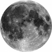 kruhová samolepicí vliesová fototapeta D1-019 - Měsíc - Moon z kolekce Komar Dots