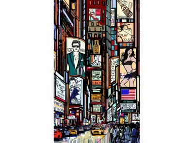 Vliesová fototapeta Náměstí Times Square 150 x 250 cm + lepidlo zdarma / MS-2-0013 vliesové fototapety na zeď DIMEX