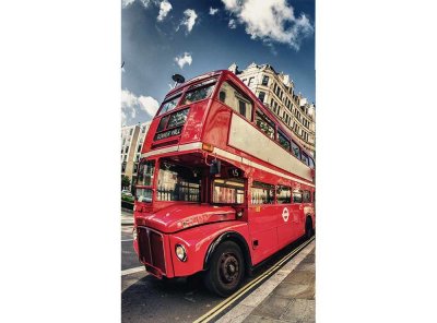 Vliesová fototapeta Londýnský autobus 150 x 250 cm + lepidlo zdarma / MS-2-0017 vliesové fototapety na zeď DIMEX