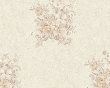 Vliesová tapeta 37225-4 zámecká, květy béžovo-krémová / Vliesové tapety na zeď 372254 Romantico (0,53 x 10,05 m) A.S.Création