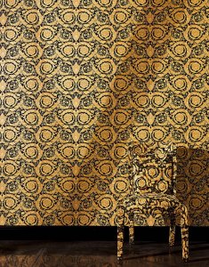 Luxusní vliesová tapeta 93583-4 barokní černá zlatá / Tapety na zeď 935834 Versace 3 (0,70 x 10,05 m) A.S.Création