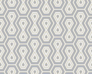 Vliesová tapeta žlutá, šedá, bílá, geometrická 377076 / Tapety na zeď 37707-6 Jungle Chic (0,53 x 10,05 m) A.S.Création