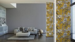 Vliesová tapeta šedá, imitace textilu 377038/ Tapety na zeď 37703-8Jungle Chic (0,53 x 10,05 m) A.S.Création