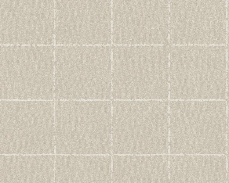 Vliesová tapeta béžovo-krémová, čtverce, kachličky 375514 / Tapety na zeď 37551-4 New Elegance (0,53 x 10,05 m) A.S.Création