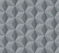 Moderní vliesová tapeta 962552 s černým a šedým geometrickým vzorem působí 3D efektem. Tato kvalitní vliesová tapeta pochází z kolekce New Life