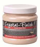 Dekorativní stěrka Pufas Crystal Finish 750g v odstínu Creme - kreativní nátěr na akrylátové bázi bez rozpoštědel s obsahem pravých částeček skla