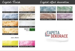 Dekorativní stěrka Pufas Crystal Finish 750g v odstínu Creme - kreativní nátěr na akrylátové bázi bez rozpoštědel s obsahem pravých částeček skla