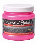 Dekorativní stěrka Pufas Crystal Finish 750g v odstínu Neon Pink / neonově růžová - kreativní nátěr na akrylátové bázi bez rozpoštědel s obsahem pravých částeček skla