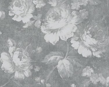 Vliesová tapeta 33604-1 šedé květy / Tapety na zeď 336041 Secret Garden (0,53 x 10,05 m) A.S.Création