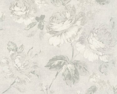 Vliesová tapeta 33604-3 šedé květy / Tapety na zeď 336043 Secret Garden (0,53 x 10,05 m) A.S.Création
