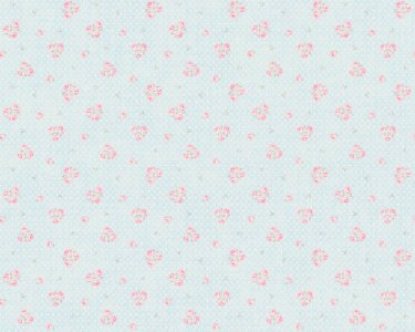 Vliesová tapeta s jemným květinovým vzorem - modrá, růžová, bílá 390671 / Tapety na zeď 39067-1 Maison Charme (0,53 x 10,05 m) A.S.Création