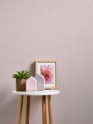 Vliesová vintage tapeta, růžové a krémové proužky - vliesová tapeta na zeď od A.S.Création z kolekce Maison Charme