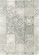 Retro mozaika kachličky, šedé, vintage - samolepící fólie Metallics z kolekce Venilia od Gekkofix