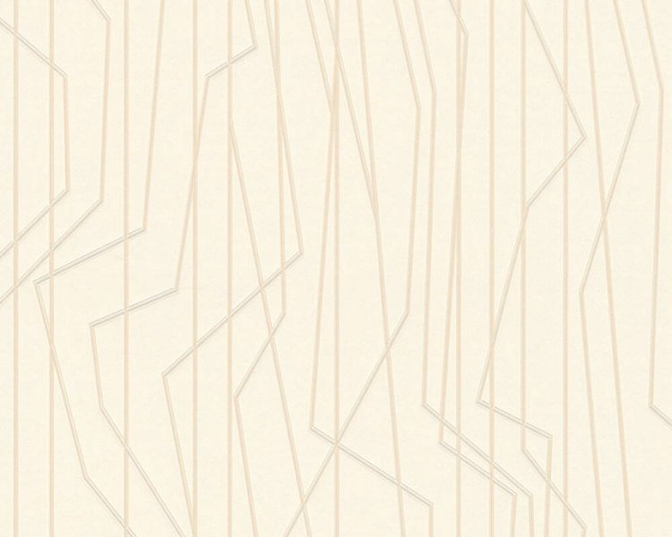 Vliesová tapeta 36878-1 geometrická krémová / Vliesové tapety na zeď 368781 Emotion Graphic (0,53 x 10,05 m) A.S.Création