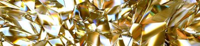 Samolepicí fototapeta na kuchyňskou linku Zlatý krystal KI260-072 / Fototapety do kuchyně Dimex (260 x 60 cm)