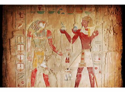 Vliesová fototapeta Egyptská malba 375 x 250 cm + lepidlo zdarma / MS-5-0052 vliesové fototapety na zeď DIMEX