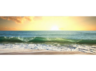 Vliesová fototapeta Moře při západu slunce 375 x 150 cm panoramatická + lepidlo zdarma / MP-2-0209 vliesové fototapety na zeď DIMEX
