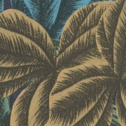 Vliesová tapeta tropické listy, džungle - modrá, zelená, oranžová 4002392221 (0,53 x 10,05 m) A.S.Création
