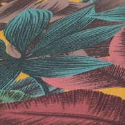 Vliesová tapeta tropické listy, džungle - modrá, zelená, žlutá, růžová 4002392222 (0,53 x 10,05 m) A.S.Création