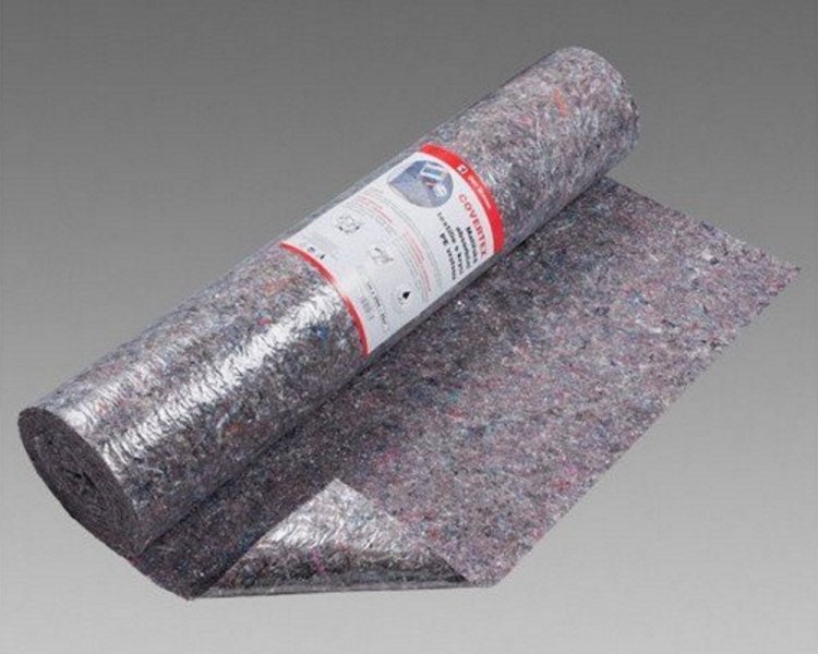 Malířská absorpční textilie s krycí PE vrstvou 1,2 mm, rozměr 1 x 10 m / zakrývací absorpční textilie a izolační fólie B9382BD COVERTEX Den Braven