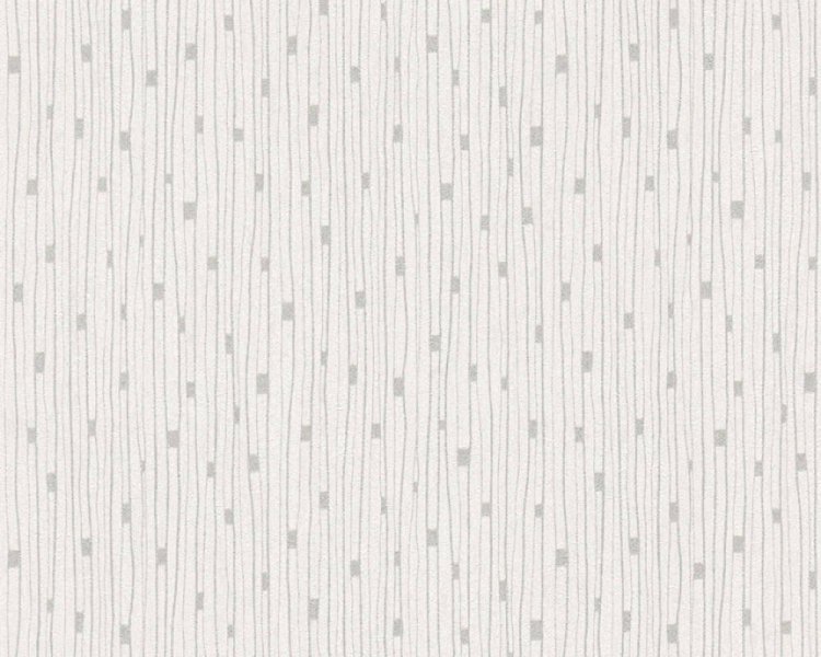 Vliesová tapeta retro bílá metalická 388221 / Tapety na zeď 38822-1 BOS - battle of style (0,53 x 10,05 m) A.S.Création