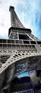 Samolepicí fototapeta na dveře Eiffelova věž D049 / Dveřní fototapety Eiffel Tower (95 x 210 cm) Dimex