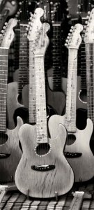 Samolepicí fototapeta na dveře Kytara D051 / Dveřní fototapety Guitar (95 x 210 cm) Dimex