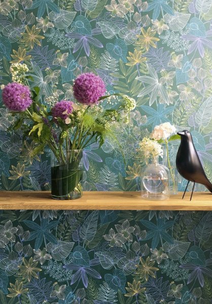 Vliesová tapeta 36630-2 barevné rostliny, květy / Vliesové tapety na zeď 366302 Colibri (0,53 x 10,05 m) A.S.Création