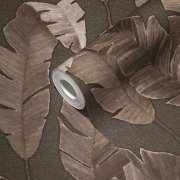 Vliesová tapeta palmové listy - hnědá 4002392182 (0,53 x 10,05 m) A.S.Création
