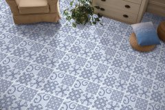 Samolepicí podlahové čtverce PVC dlažba Římská mozaika (30,5 x 30,5 cm) 2745072 / samolepící vinylové podlahy - PVC dlaždice  274-5072 d-c-fix floor