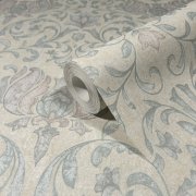 Vliesová tapeta béžovo-zelená, zámecký styl 0,53 x 10,05 m / Tapety na zeď City Romance 35151 Marburg