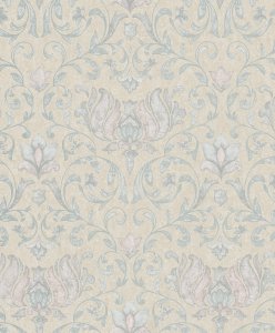 Vliesová tapeta béžovo-zelená, zámecký styl 0,53 x 10,05 m / Tapety na zeď City Romance 35151 Marburg