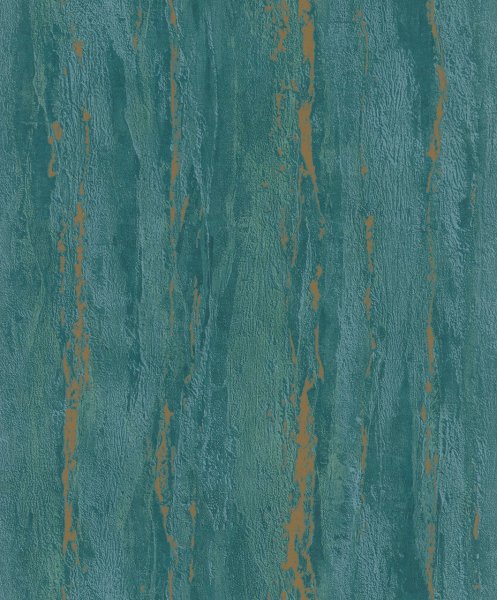 Vliesová tapeta modrá, zlatá betonová stěrka, beton 0,53 x 10,05 m / Tapety na zeď City Romance 35167 Marburg