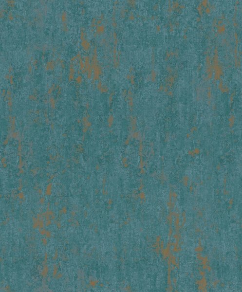 Vliesová tapeta modrá, zlatá betonová stěrka, beton 0,53 x 10,05 m / Tapety na zeď City Romance 35164 Marburg