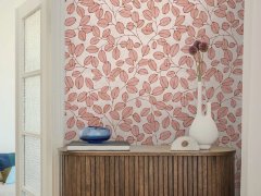 Vliesová tapeta růžová, červená, šedá - rostlinný vzor 791482 / Tapety na zeď 79148-2 Nordic Feeling (0,53 x 10,05 m) A.S.Création