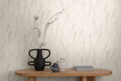 Vliesová tapeta rostliny, tráva - béžová, krémová, šedá 791464 / Tapety na zeď 79146-4 Nordic Feeling (0,53 x 10,05 m) A.S.Création