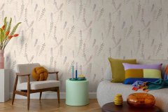 Vliesová tapeta rostliny, tráva - béžová, krémová 791463 / Tapety na zeď 79146-3 Nordic Feeling (0,53 x 10,05 m) A.S.Création