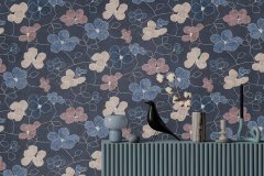 Vliesová tapeta, barevné květy 791474 / Tapety na zeď 79147-4 Nordic Feeling (0,53 x 10,05 m) A.S.Création