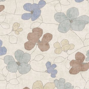 Vliesová tapeta, barevné květy 791473 / Tapety na zeď 79147-3 Nordic Feeling (0,53 x 10,05 m) A.S.Création