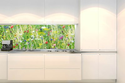 Samolepicí fototapeta na kuchyňskou linku Květinová louka 180 x 60 cm / KI-180-172 / Fototapety do kuchyně Dimex