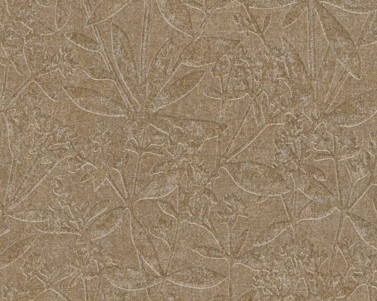 Vliesová tapeta 3D květinový vzor, strukturovaná, béžová, hnědá, oranžová 389246 / 38924-6 Tapety na zeď Terra (0,53 x 10,05 m) A.S.Création